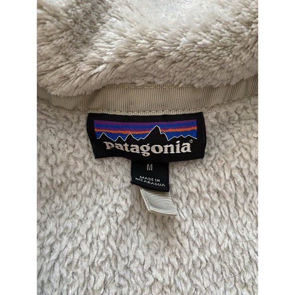 Patagonia Womens Snap T Fleece Fuzzy Pullover Solid White/Cream Size‎ Medium - Picture 4 of 7
